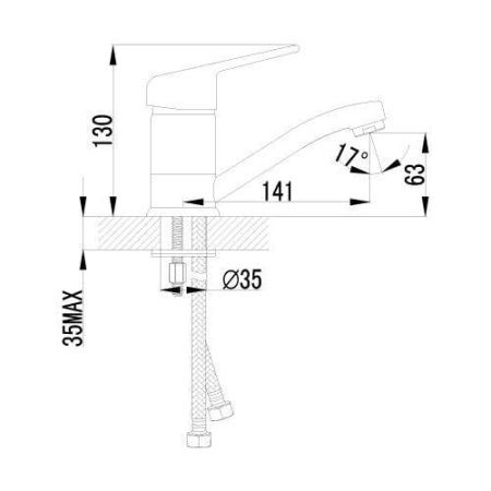 Смеситель для раковины Lemark Luna (LM4107C)
