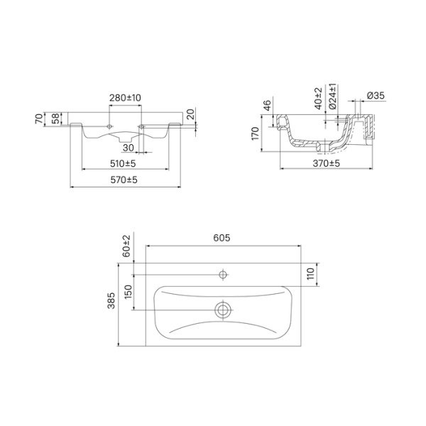 Тумба с раковиной Iddis Zodiac 60 ZOD6AB0i95K