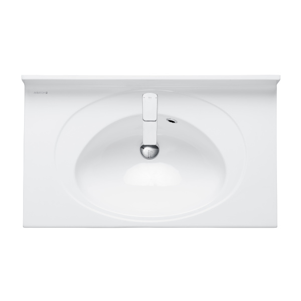 Раковина Aquaton Отель 3/80 белая с навесами 1A70063NOT010