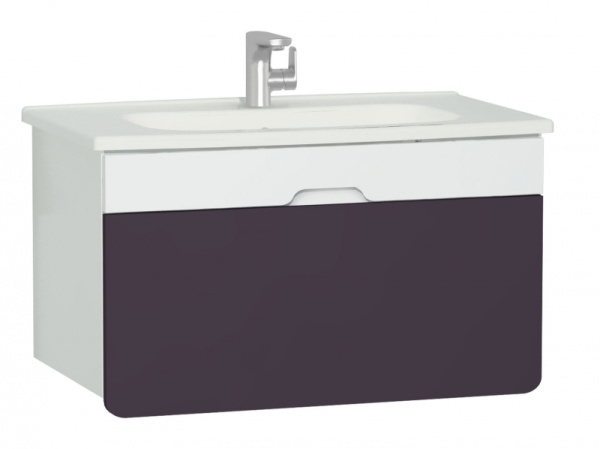 Модуль под раковину, 70 см Vitra D-Light White Purple 58133
