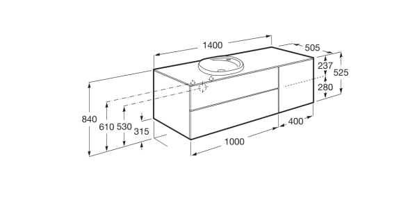 Тумба под раковину Roca Beyond 851416402
