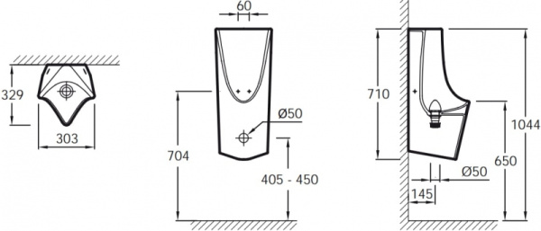 Писсуар Jacob Delafon Struktura EZA222-00