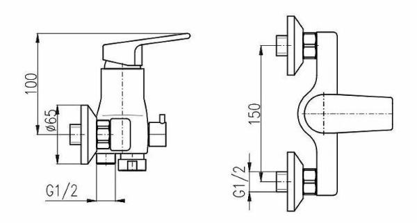 Смеситель для душа Rav Slezak Colorado CO153T.5