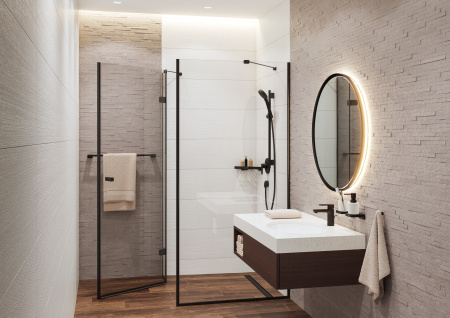 Держатель банных полотенец Hansgrohe AddStoris 41747670 черный матовый
