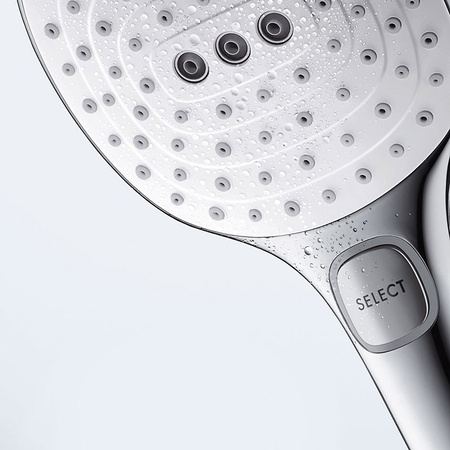 Душевой гарнитур с мыльницей Hansgrohe Raindance Select 120 3jet EcoSmart 26622400 белый/хром