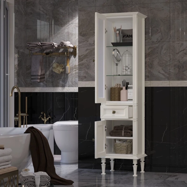 Пенал Opadiris Кантара, цвет слоновая кость, левый 00-00004342