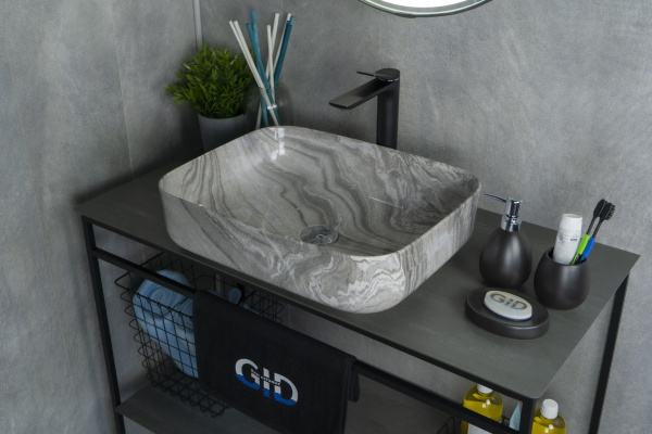 Раковина накладная (50х39) Gid Mnc597