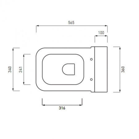 Унитаз подвесной Сielo Opera Quadro OPVSQ