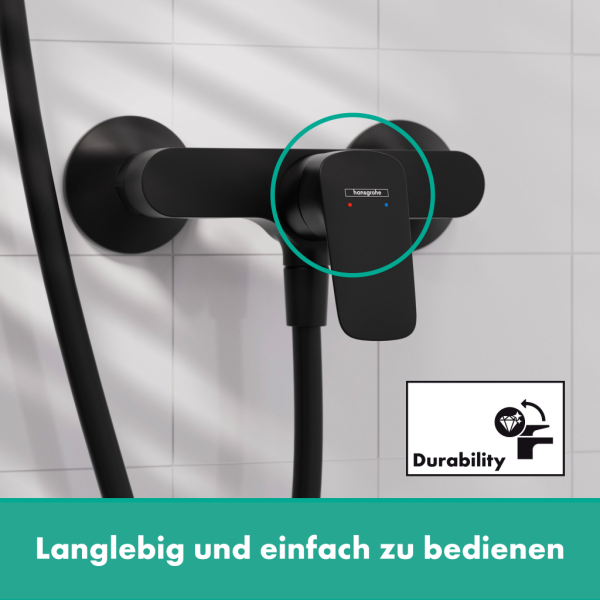 Смеситель для душа Hansgrohe Logis 71601670 черный матовый