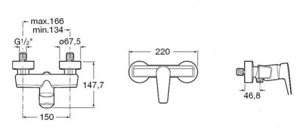 Смеситель для душа Roca Esmai A5A2131C00