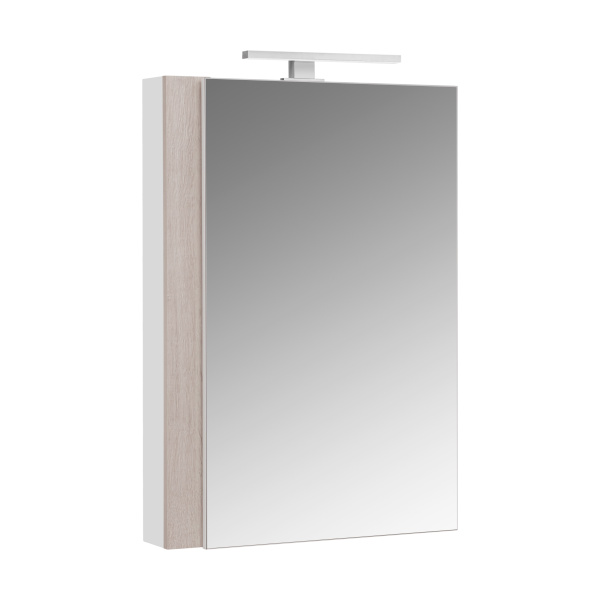 Зеркальный шкаф Aquaton Кантри 55 белый, дуб верона 1A257702AHB20