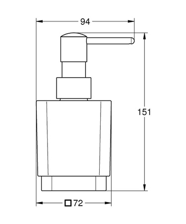 Дозатор жидкого мыла Grohe Selection Cube 102278KF00 (черный матовый)