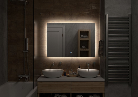Зеркало с подсветкой (100x70) Continent Trezhe ЗЛП2284