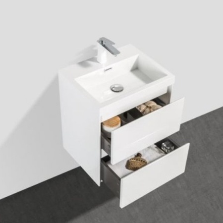 База под раковину подвесная BelBagno PIETRA MINI-500AS-2C-SO-BL Bianco Lucido