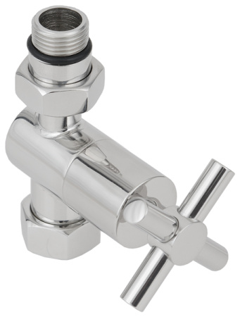 Вентиль прямой Сунержа (крест) G 1/2" НР х G 3/4" НГ Белый 12-1409-1234
