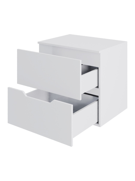 Тумба без раковины подвесная 60 столешница МДФ Orange Line Li-60TuwMDF матовый белый