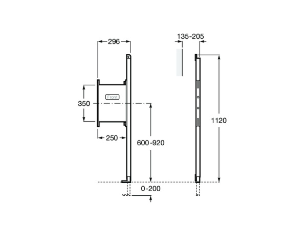 Система инсталляции для поручней Roca Duplo 890090600