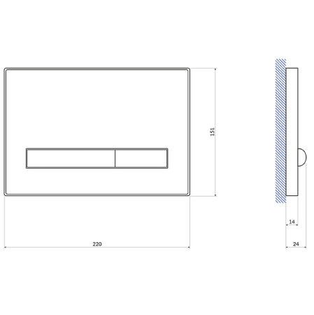 Инсталляция для унитаза Cersanit VECTOR 40 + PILOT стекло белый 64178