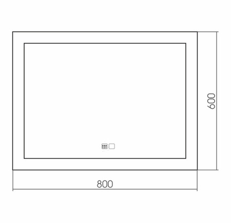 Зеркало (80х60) Silver Mirrors Norma neo LED-00002416