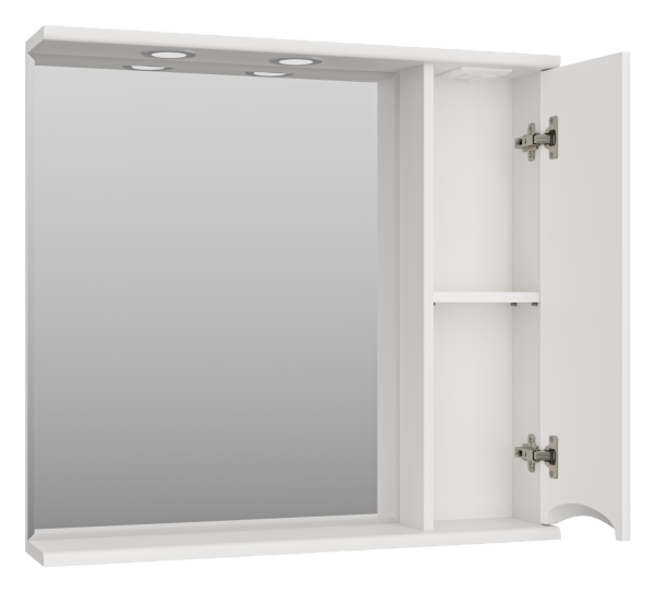 Зеркало-шкаф (80х75) Misty Атлантик 80 правый П-Атл-4080-010П