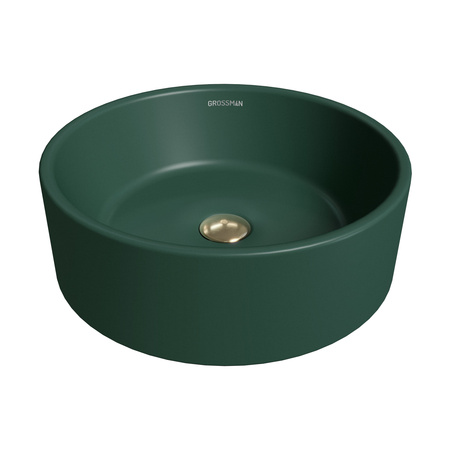 Раковина накладная (40х40) Grossman Color GR-3013OLM, зеленый