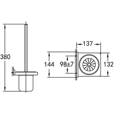 Ёршик для унитаза CEZARES MAXIMA CZR-F-8923