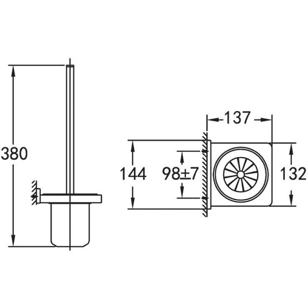 Ёршик для унитаза CEZARES MAXIMA CZR-F-8923