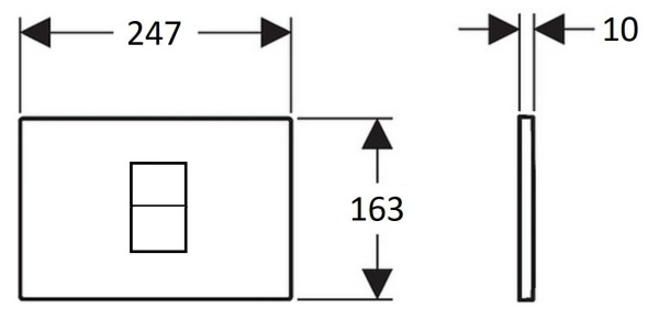 Клавиша смыва Creavit FP8002 сенсорная белая