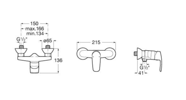 Смеситель для душа Roca Monodin-N  5A2198C00