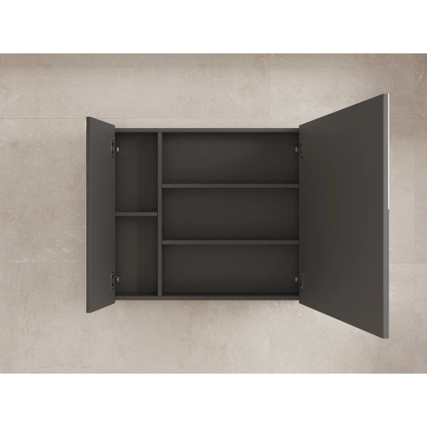 Зеркало-шкаф (80х70) Style Line Лима ЛС-00002345 графит матовый