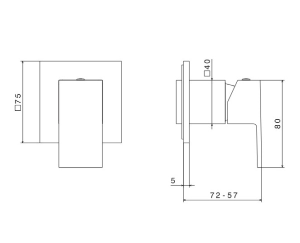 Смеситель для душа  Kerama Marazzi Futura 66475EKM.01.093