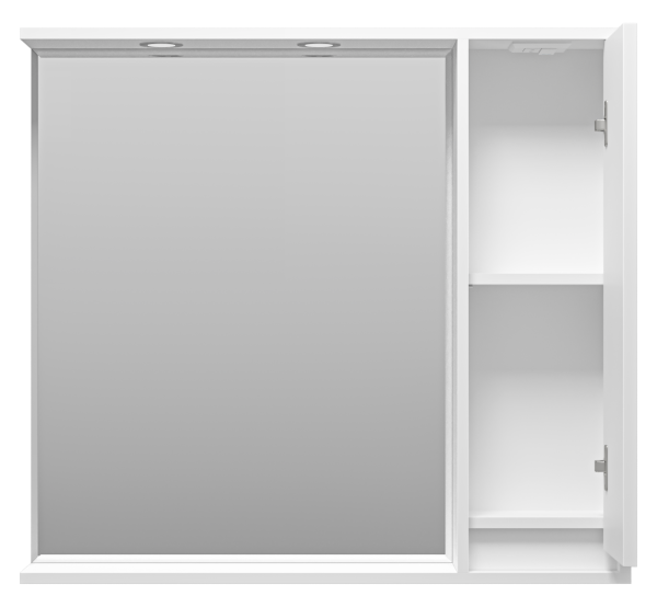 Зеркальный шкаф (88х80) Brevita Balaton 90 правый  BAL-04090-01-П