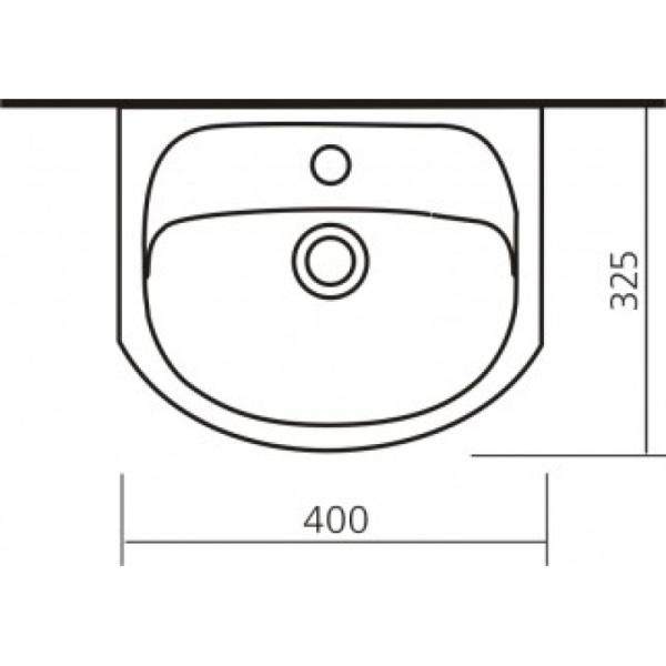 Раковина подвесная (40х33) СаНта   Манго40
