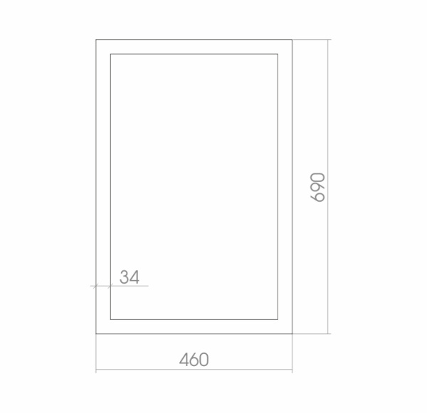 Зеркало (46х69) Silver Mirrors   Женева ФР-00000322
