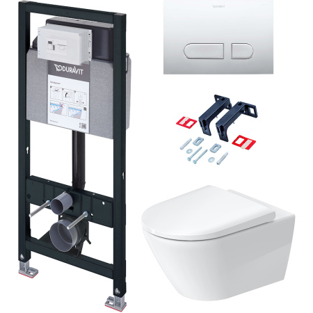 Комплект унитаз + инсталляция Duravit D-Neo Set_D-Neo_хром