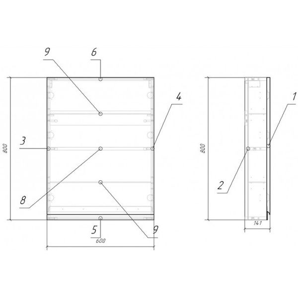 Шкафчик Cersanit MODUO 60 SB-SW-MOD60/Wh