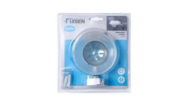 Мыльница FIXSEN Kvadro стекло FX-61308