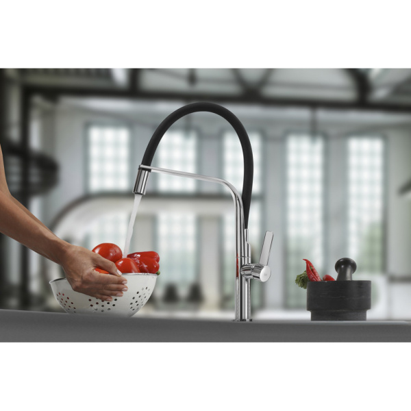 Смеситель для кухни Teka Formentera 62997020FN (черный/хром)