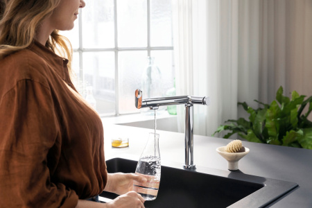 Смеситель для кухни с подключением к фильтру Hansgrohe Aqittura M91 FilterSystem 76804000 хром