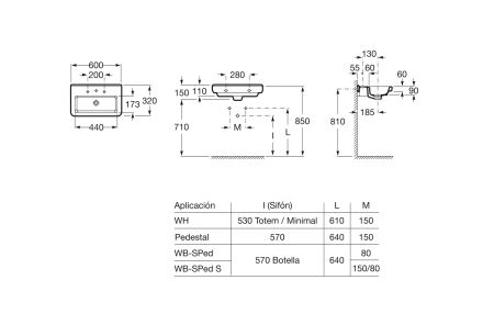 Раковина подвесная (60х32) Roca Dama-N  327785000
