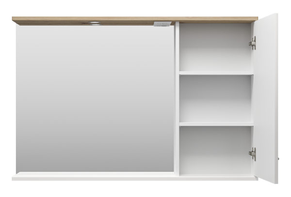 Зеркало-шкаф (118х80) Misty Респект 120 правый Э-Рес02120-1П