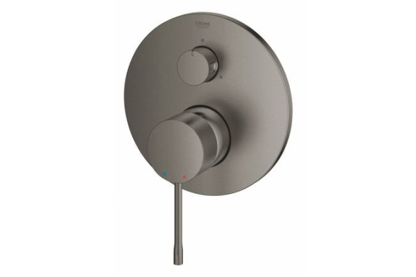 Смеситель для ванны с переключателем на 3 положения Grohe Essence New 24092 AL1 (24092AL1) темный графит матовый