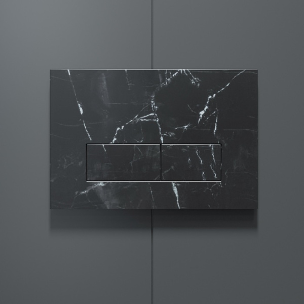 Клавиша смыва IDDIS чёрный мрамор On-X 001 (ONX01B0i77)