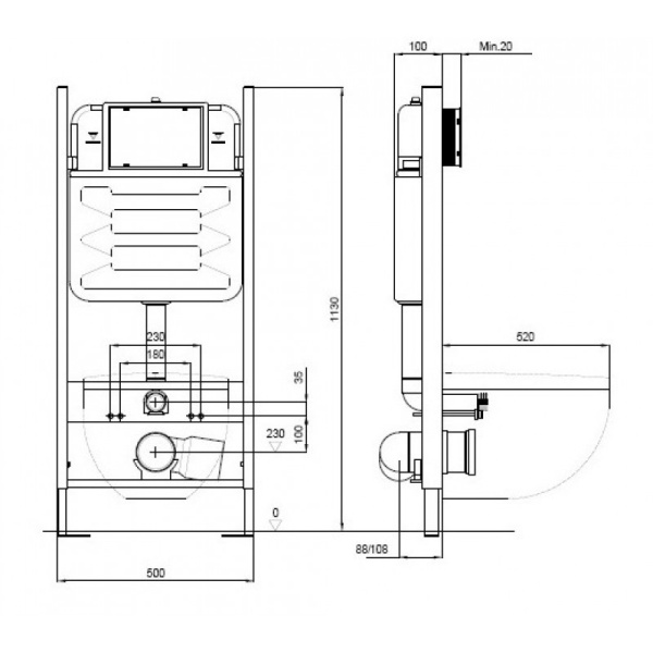 Комплект унитаза с инсталляцией SET AQUATEK КАИР KKI/14