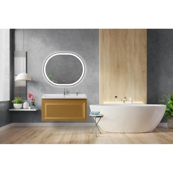 Тумба под раковину Cezares GIUBILEO-N-100-1C-SO-BORO-P золотой матовый