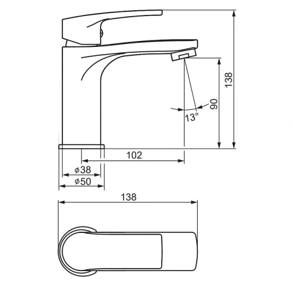 Смеситель для раковины Damixa Eclipse 2.0 480210000 Смеситель для раковины Damixa Eclipse 2.0 480210000