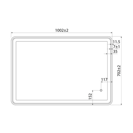 Зеркало IDDIS Cloud 100 см (CLO1000i98)