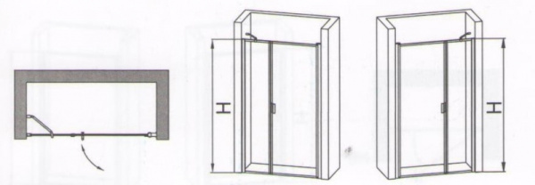 Душевая дверь в нишу RGW LE-02 06120212-11