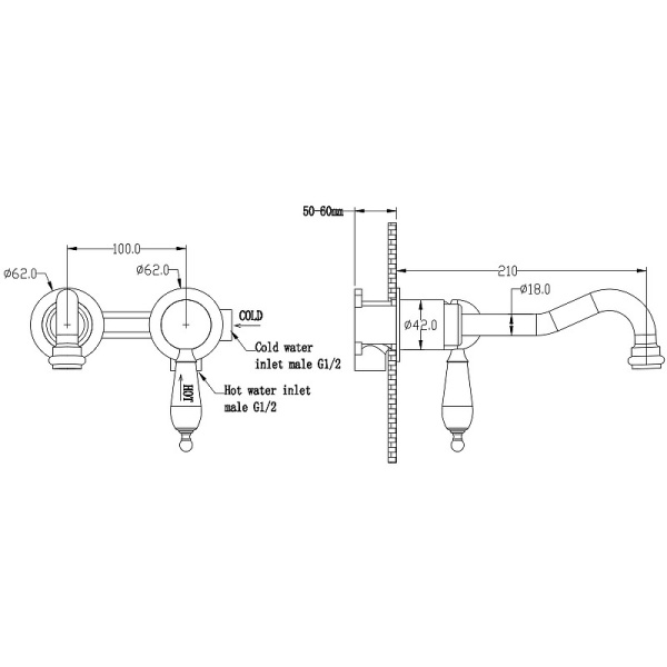 Смеситель для раковины Boheme Tradizionale Chromo 267-BSW