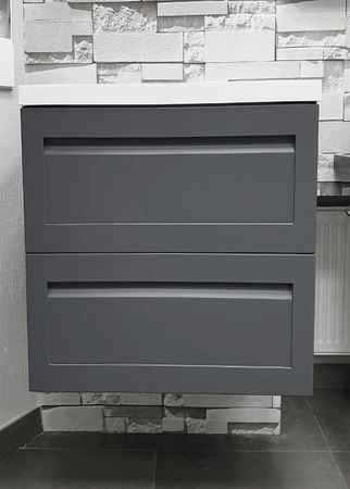 База под раковину Art&max AM-Platino-580-2C-SO-GM Серый